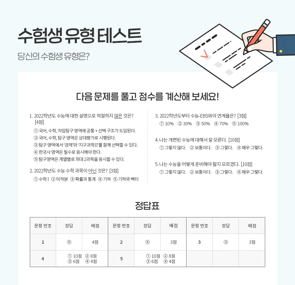 수험생유형테스트